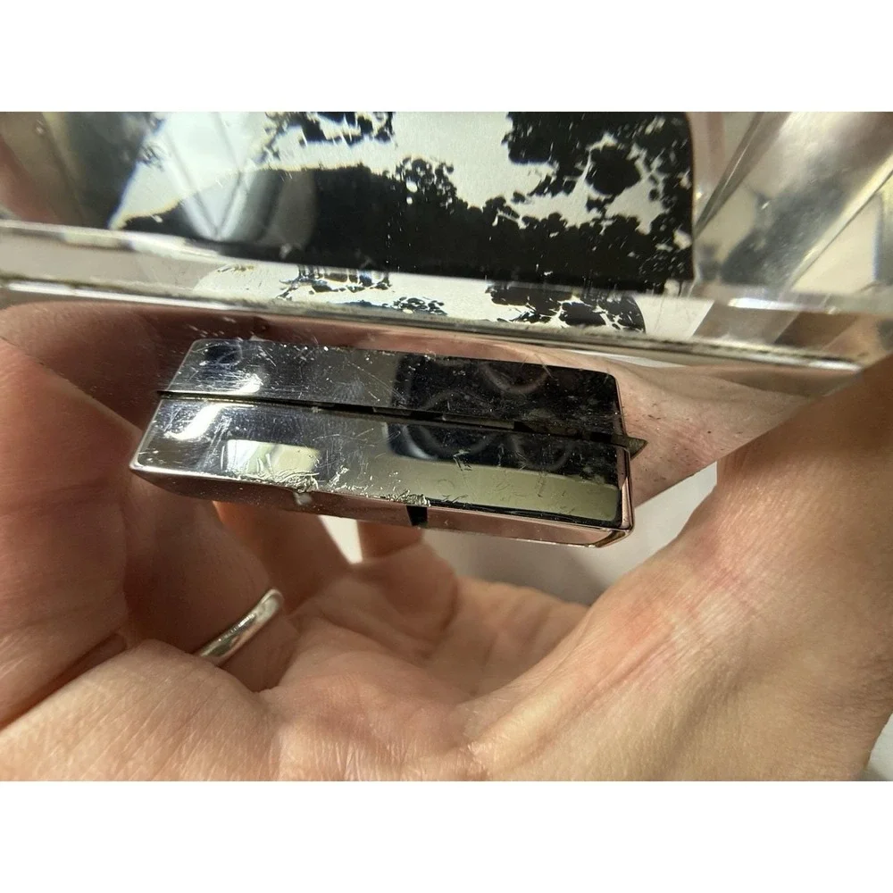 Vintage Evans Table Lighter in a Glass Casing